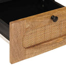 Natskab 2 pcs Naturfarvet 40 x 33 x 46 cm Massivt mangotræ
