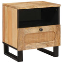 Natskab 2 pcs Naturfarvet 40 x 33 x 46 cm Massivt mangotræ
