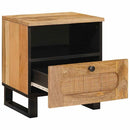 Natskab 2 pcs Naturfarvet 40 x 33 x 46 cm Massivt mangotræ