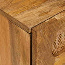Natskab med skuffe Naturfarvet 50 x 33 x 62 cm Massivt mangotræ
