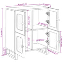 Sideboard Brun 60 x 33 x 75 cm Massivt mangotræ