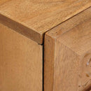 Natskab 2 pcs Lys Brun 40 x 33 x 46 cm Konstrueret træ