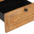 Natskab 2 pcs Lys Brun 40 x 33 x 46 cm Konstrueret træ