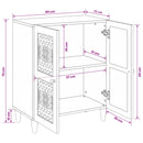 Sideboard Lysebrun 60 x 33 x 75 cm Massivt mangotræ