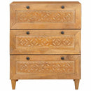 Sideboard Lysebrun 60 x 33 x 75 cm Massivt mangotræ