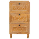 Sideboard med skuffe Lysebrun 33.5 x 40 x 75 cm