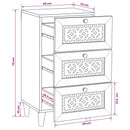 Sideboard med skuffe Lysebrun 33.5 x 40 x 75 cm
