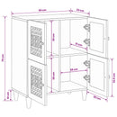 Sideboard 60 x 33 x 75 cm Massivt mangotræ