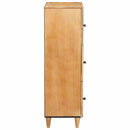 Highboard Lysebrun 40 x 33 x 110 cm Massivt mangotræ