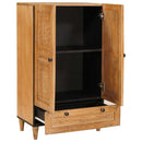 Highboard Lysebrun 60 x 33 x 100 cm Massivt mangotræ