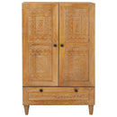 Highboard Lysebrun 60 x 33 x 100 cm Massivt mangotræ