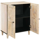 Sideboard Hvid 60 x 33 x 75 cm Massivt mangotræ