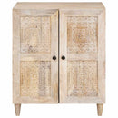Sideboard Hvid 60 x 33 x 75 cm Massivt mangotræ
