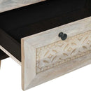 Sideboard Hvid 60 x 33 x 75 cm Massivt mangotræ