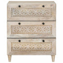 Sideboard Hvid 60 x 33 x 75 cm Massivt mangotræ