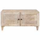 Sofabord Hvid 80 x 54 x 40 cm Konstrueret træ
