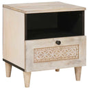 Natskab 2 pcs Hvid 40 x 33 x 46 cm Konstrueret træ