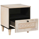 Natskab 2 pcs Hvid 40 x 33 x 46 cm Konstrueret træ