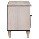 TV-skab med skuffe Bleg Hvid 100 x 33 x 46 cm Massivt mangotræ