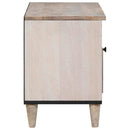 TV-skab med skuffe Bleg Hvid 80 x 33 x 46 cm Massivt mangotræ