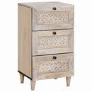 Sideboard med skuffe Hvid 33.5 x 40 x 75 cm