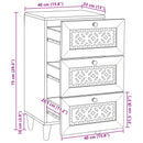 Sideboard med skuffe Hvid 33.5 x 40 x 75 cm