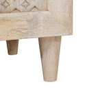 Sideboard Bleg Hvid 40 x 33 x 75 cm Massivt mangotræ