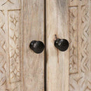 Sideboard Bleg Hvid 60 x 33 x 75 cm Massivt mangotræ