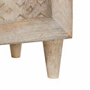 Sideboard Bleg Hvid 60 x 33 x 75 cm Massivt mangotræ