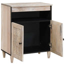 Sideboard Bleg Hvid 60 x 33 x 75 cm Massivt mangotræ