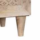 Sideboard Bleg Hvid 60 x 33 x 75 cm Massivt mangotræ