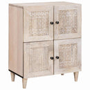 Sideboard Bleg Hvid 60 x 33 x 75 cm Massivt mangotræ