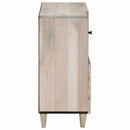 Sideboard Bleg Hvid 80 x 33 x 75 cm Massivt mangotræ