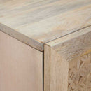 Highboard Hvid 40 x 33 x 110 cm Massivt mangotræ