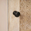 Highboard Hvid 40 x 33 x 110 cm Massivt mangotræ