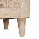 Highboard Hvid 40 x 33 x 110 cm Massivt mangotræ