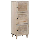 Highboard Hvid 40 x 33 x 110 cm Massivt mangotræ
