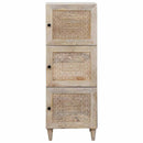Highboard Hvid 40 x 33 x 110 cm Massivt mangotræ