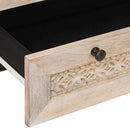 Highboard Hvid 60 x 33 x 100 cm Massivt mangotræ