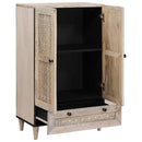 Highboard Hvid 60 x 33 x 100 cm Massivt mangotræ