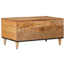 Sofabord Naturfarvet 80 x 50 x 40 cm Massivt mangotræ