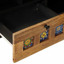 TV-skab med hylde Naturfarvet 100 x 33 x 46 cm Massivt mangotræ