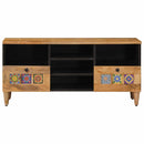 TV-skab med hylde Naturfarvet 100 x 33 x 46 cm Massivt mangotræ