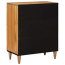 Sideboard med dør Naturfarvet 60 x 33 x 75 cm Massivt mangotræ
