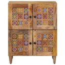Sideboard med dør Naturfarvet 60 x 33 x 75 cm Massivt mangotræ