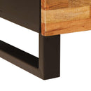 Natskab med skuffe 2 pcs Brun 40 x 33 x 46 cm Massivt mangotræ