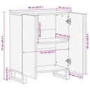 Opbevarings Sideboard Brun 60 x 33 x 75 cm Massivt mangotræ