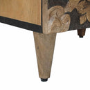 Natskab 2 pcs Brun 40 x 33,5 x 46 cm Massivt mangotræ