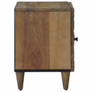 Natskab 2 pcs Brun 40 x 33,5 x 46 cm Massivt mangotræ