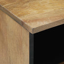 Sengekabinett 2 pcs Brun 40 x 33 x 46 cm Massivt mangotræ